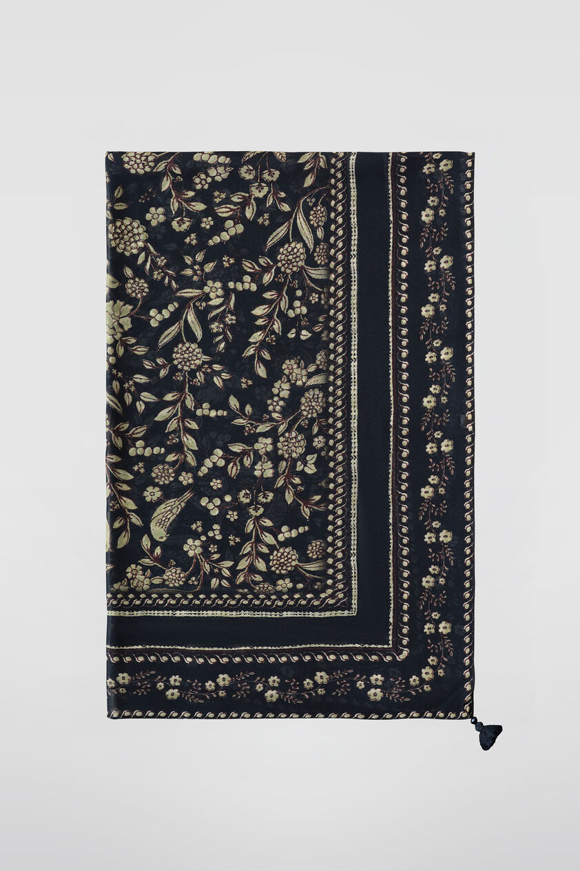 Gwylan Stole - Black, Black, image 3