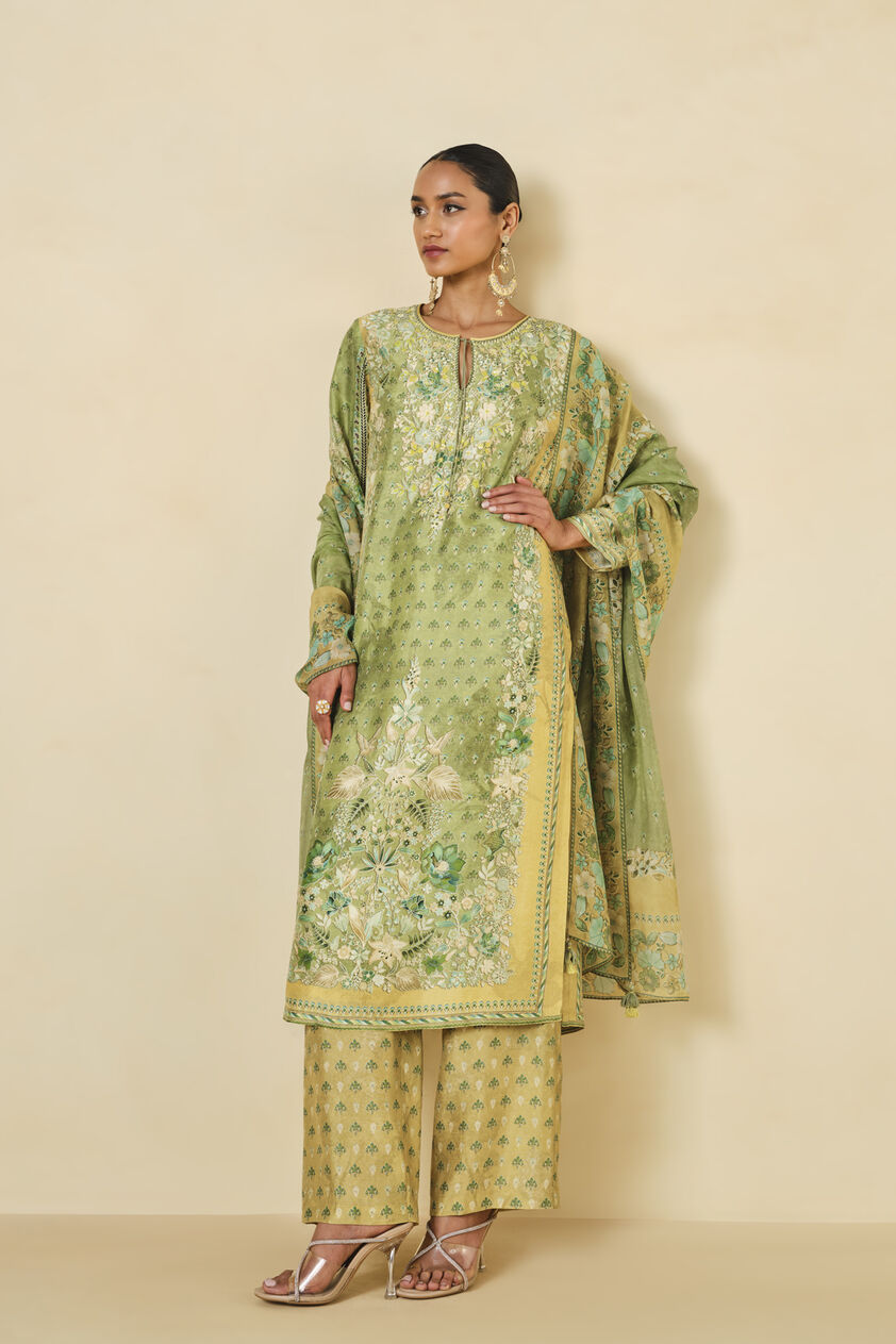 Delmar Printed Suit Set - Lime, Lime, image 1