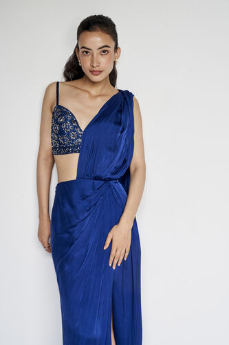 Fluerette Saree Set - Blue, Blue, image 10