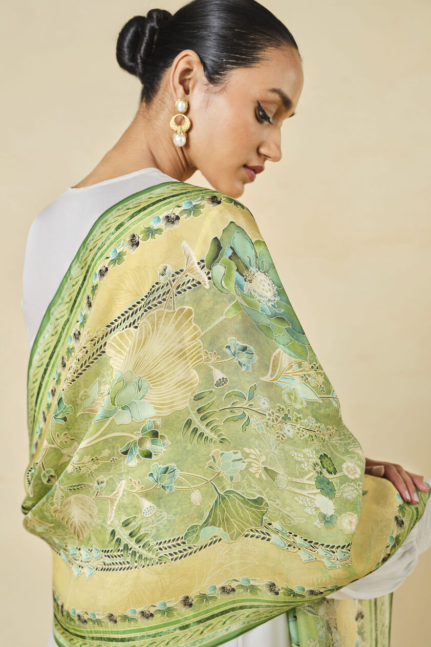 Moselle Stole - Lime, Lime, image 2