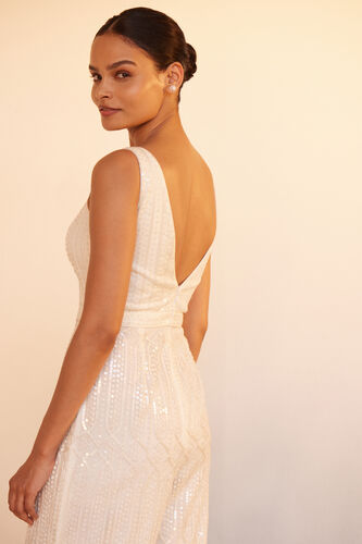 Refa Embroidered Jumpsuit - Ivory, Ivory, image 5