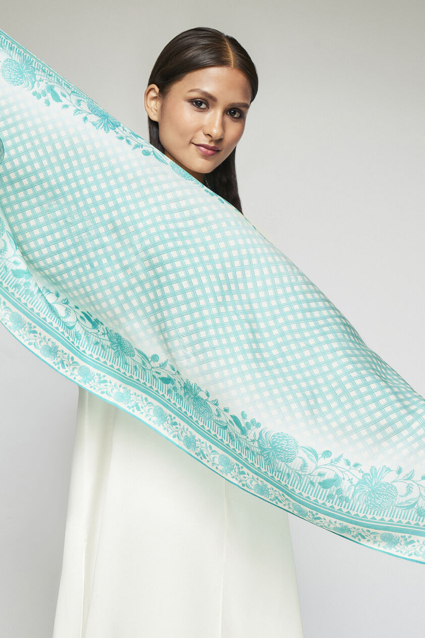 Anam Stole - Green, Green, image 1