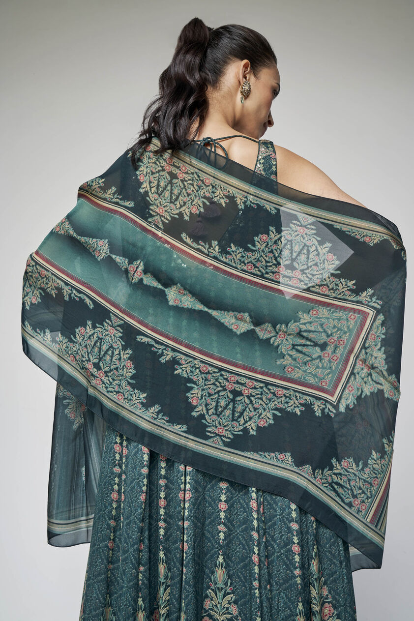 Mayin Scarf - Green, Green, image 3