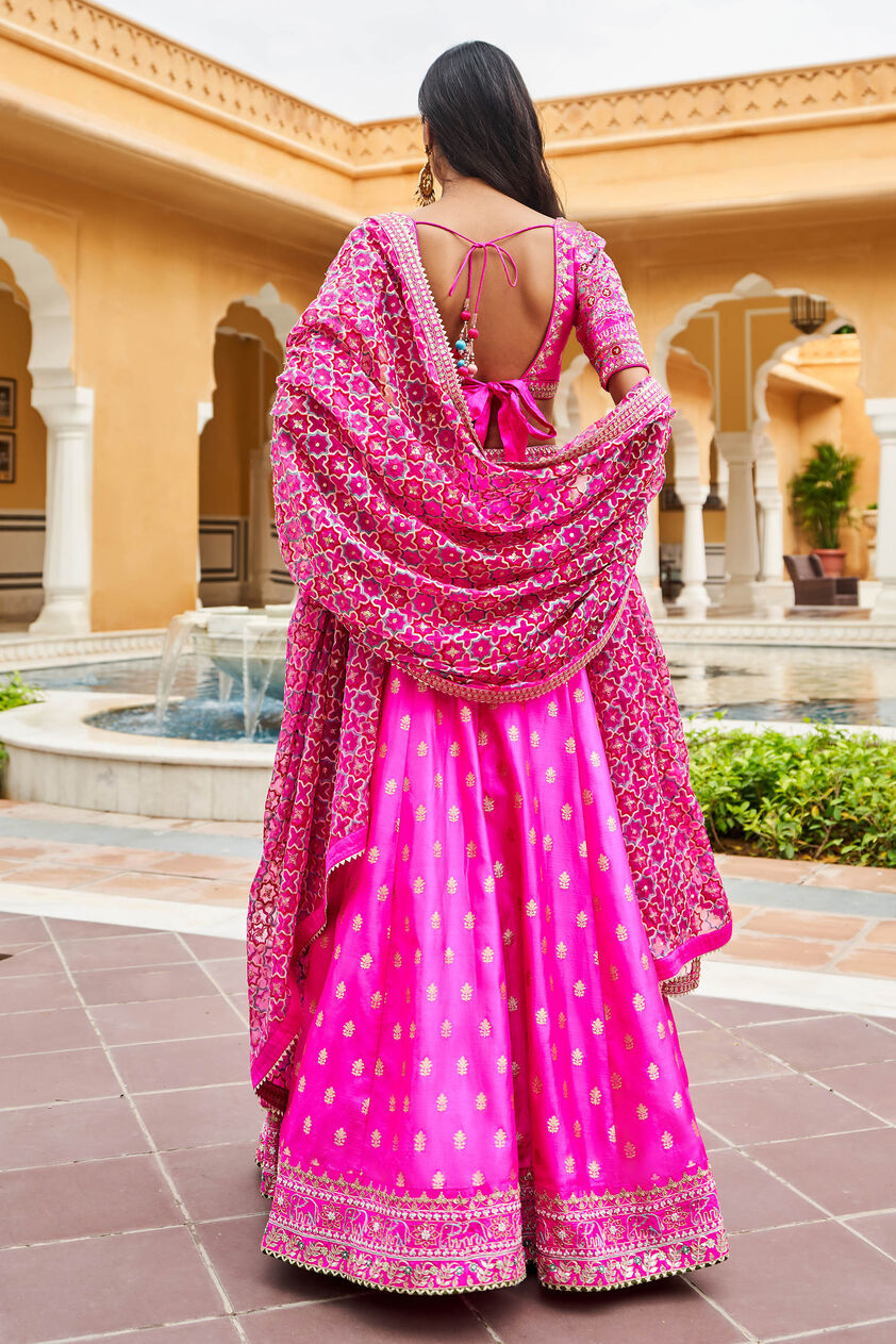 Ezra Lehenga - Hot Pink, Hot Pink, image 2