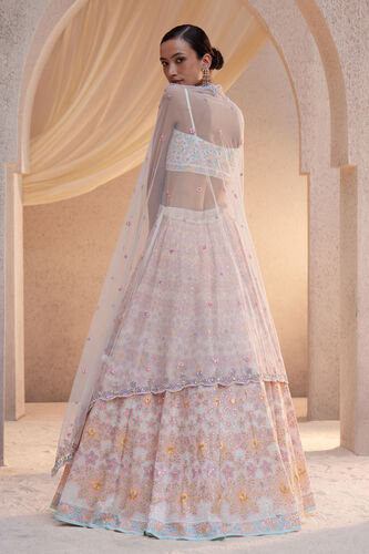 Thamarai Embroidered Lehenga Set - Natural, Natural, image 3