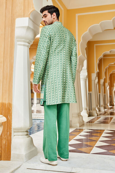 Elash Sherwani - Green