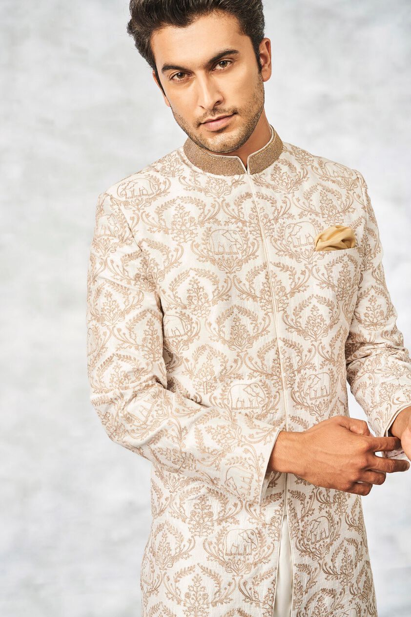 6 - Balaj Sherwani – White, image 6