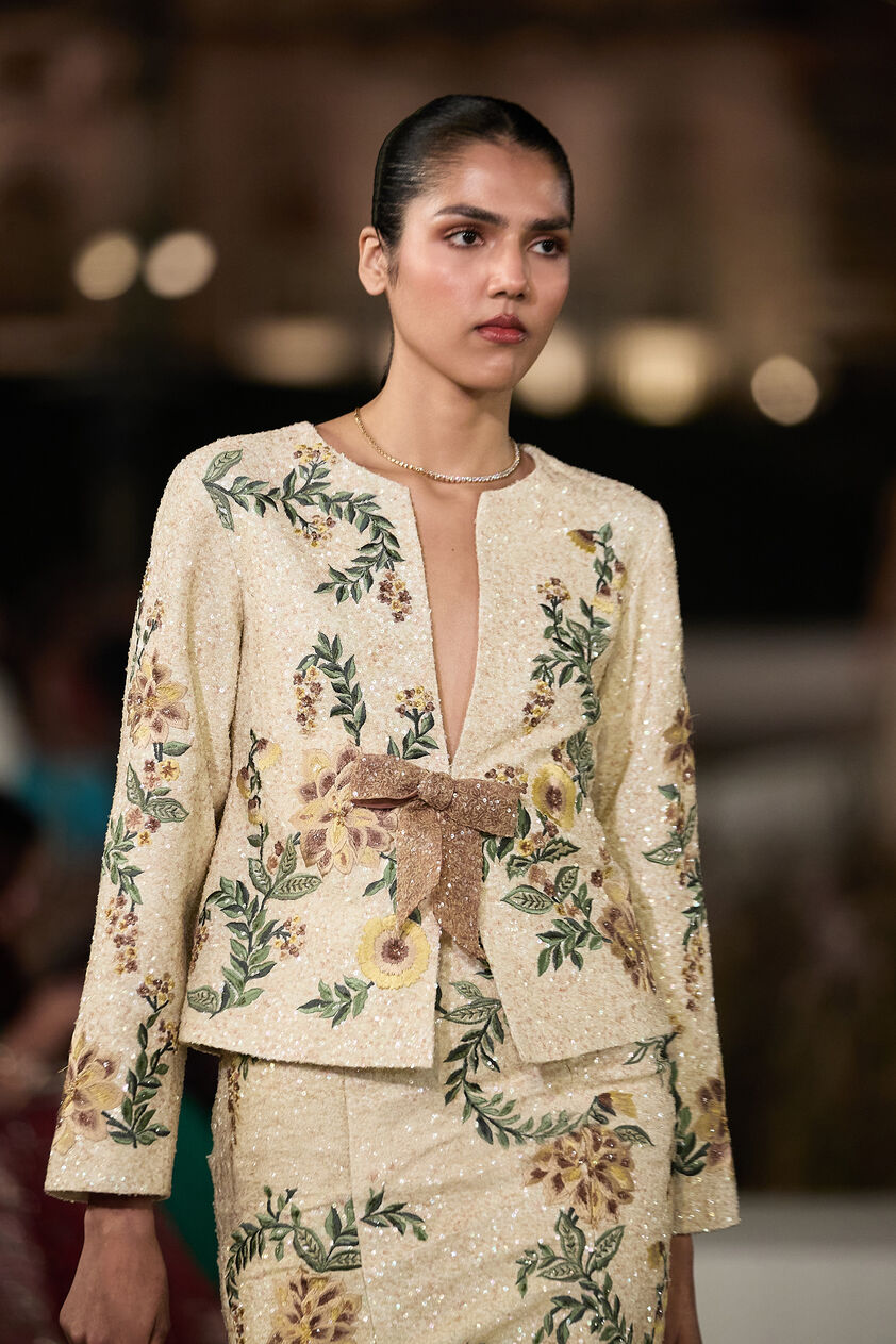 Meadowfern Embroidered Skirt Set - Ivory, Ivory, image 3