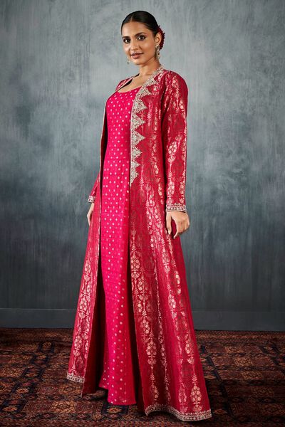 Selena Jacket Set - Red 