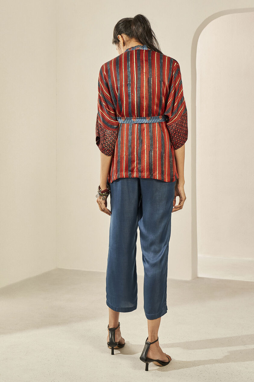 Baug Wrap Top - Brick, Brick, image 2