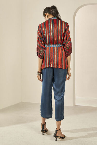 Baug Wrap Top - Brick