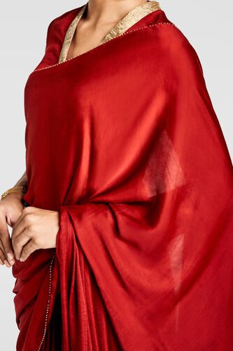 4 - Satin Saree, image 4