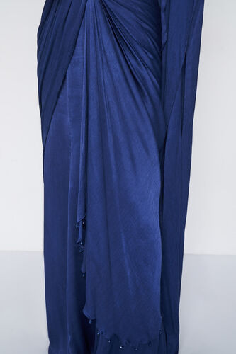 Millaray Embroidered Saree Set - Blue, Blue, image 7