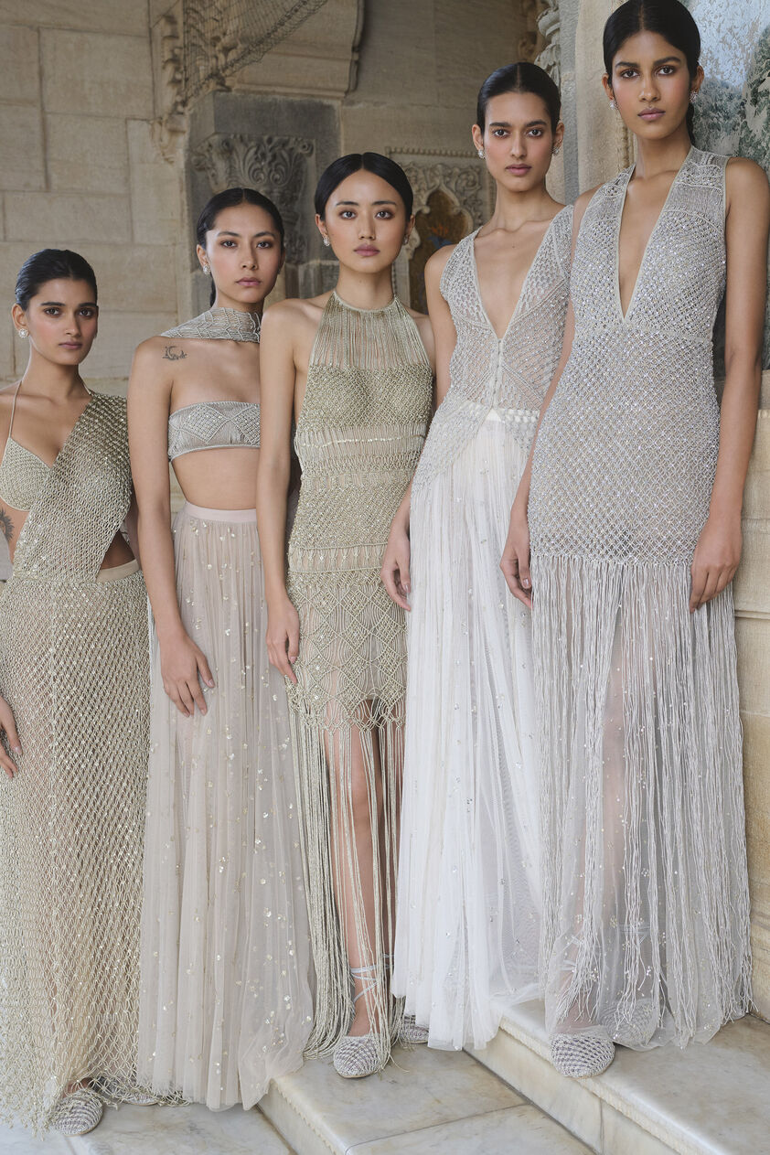 Dreamora Macrame Skirt Set - Silver, Silver, image 4