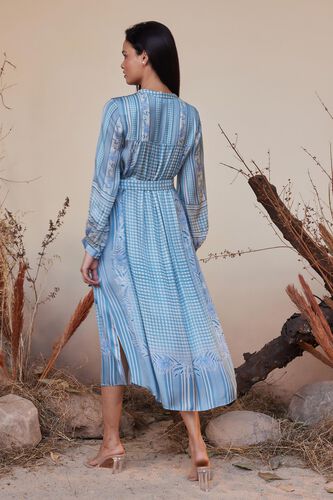 Neela Tie-up Dress - Blue, Blue, image 3