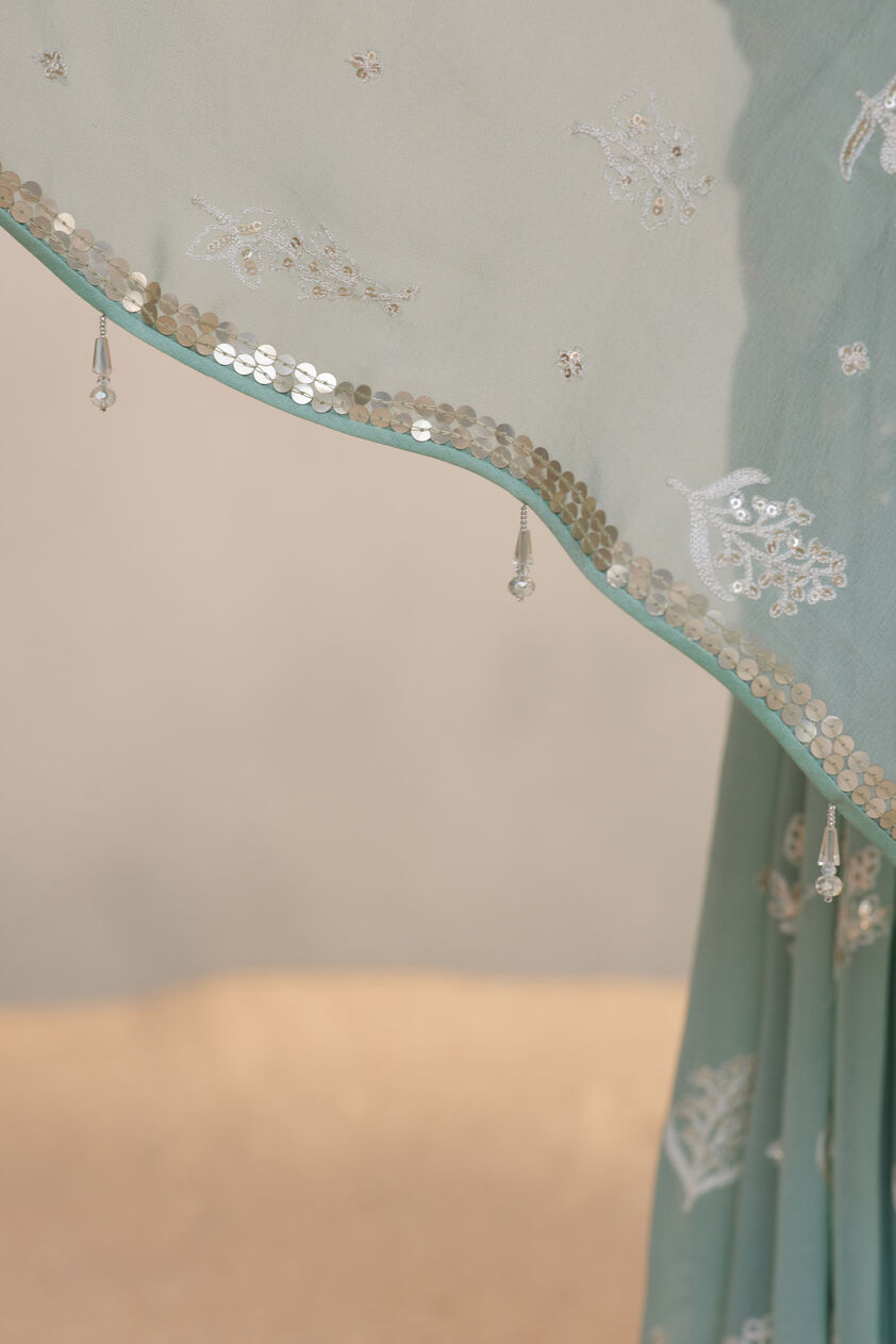 Iqra Saree, Sage, image 6