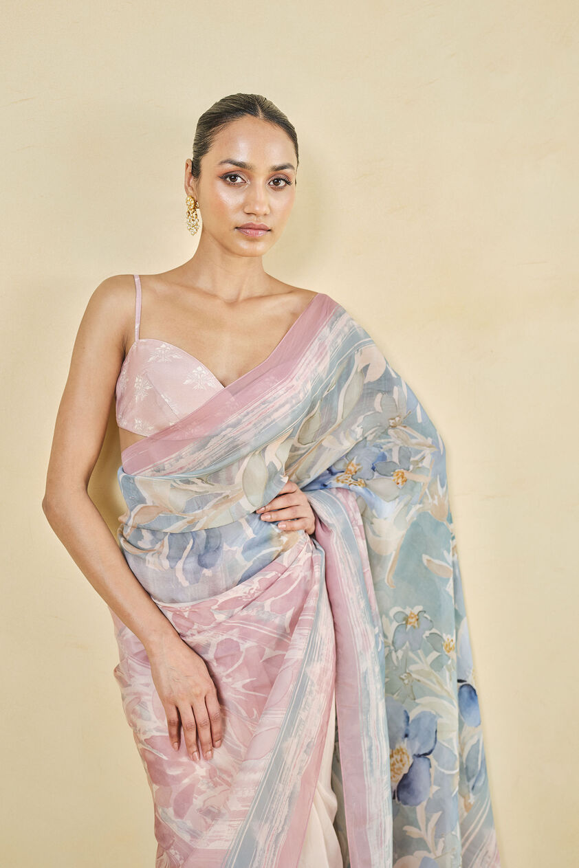 Souline Saree, Blush, image 5
