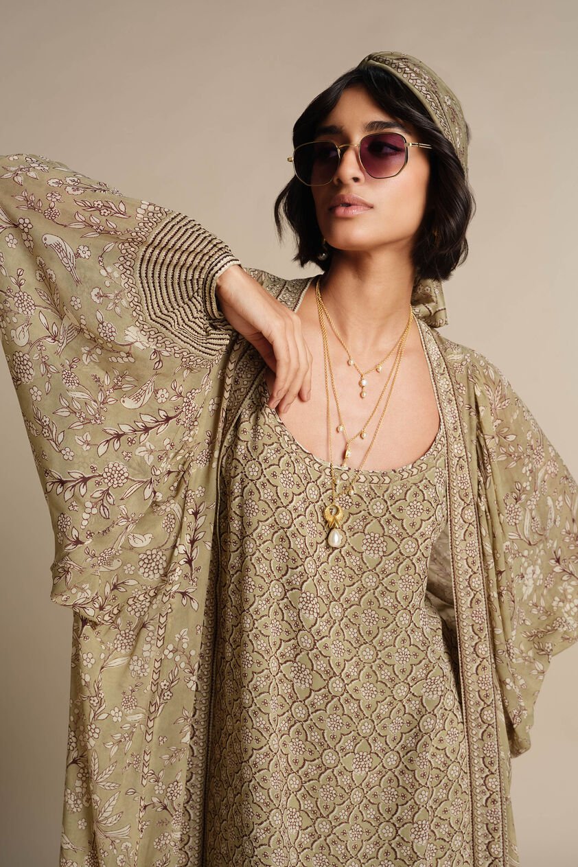 Rimaza Kaftan Set - Sage, Sage, image 9