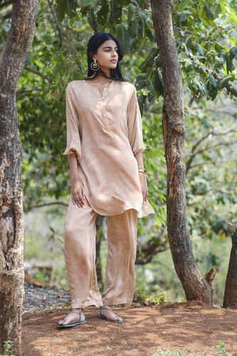 Chevron Tunic Coord - Brick, Brick, image 2