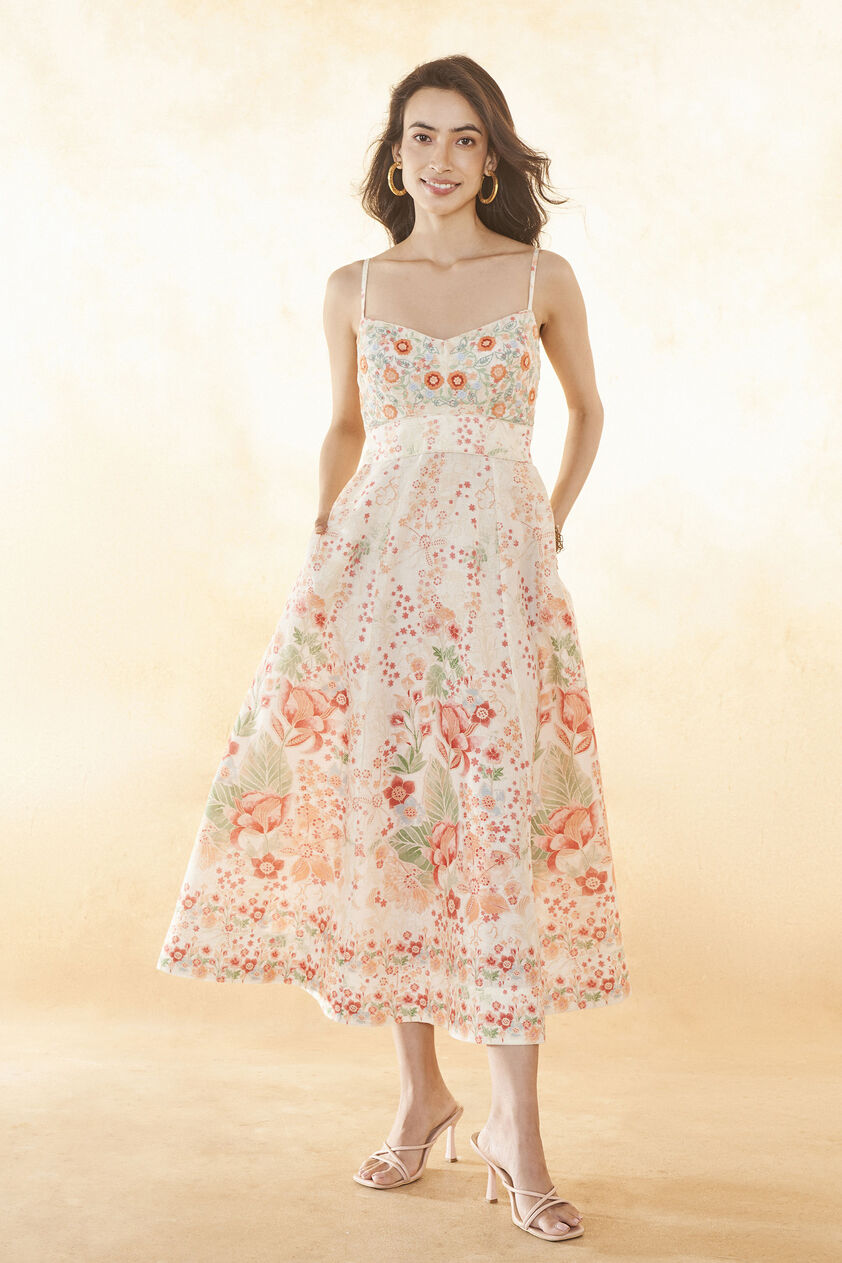 Rowan Dress - Cream, Cream, image 1