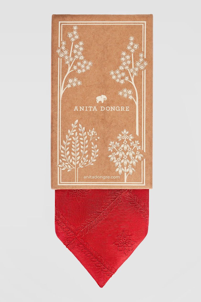 2 - Rajvir Pocket Square – Red , image 2