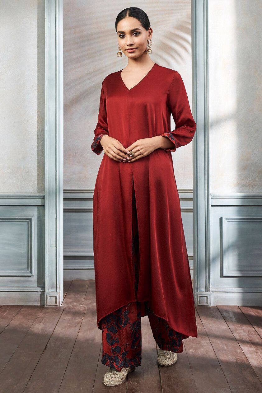 2 - Meha Kurta Set &ndash; Red, image 2