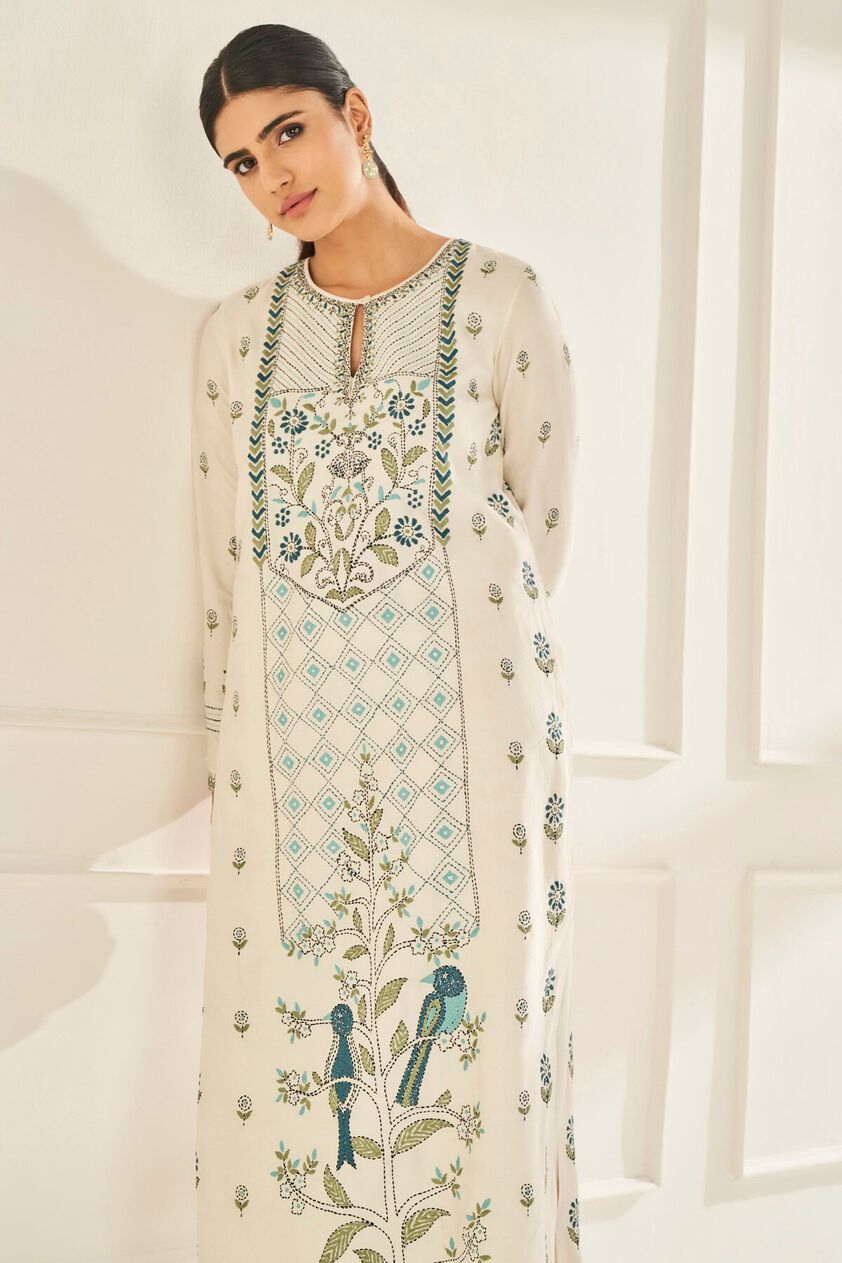 3 - Lehar Kurta Set &ndash; Cream, image 3