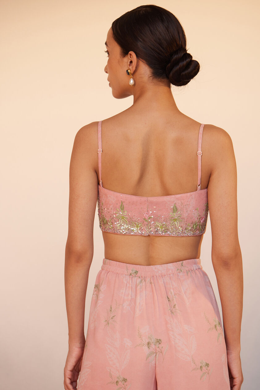Sama Crop Top Pant Set - Blush, Blush, image 7