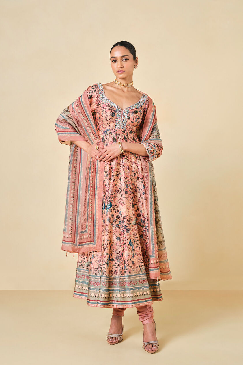 Themis Anarkali Set - Blush, Blush, image 1