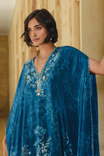 Twila Cape Dress - Blue, Blue, image 4