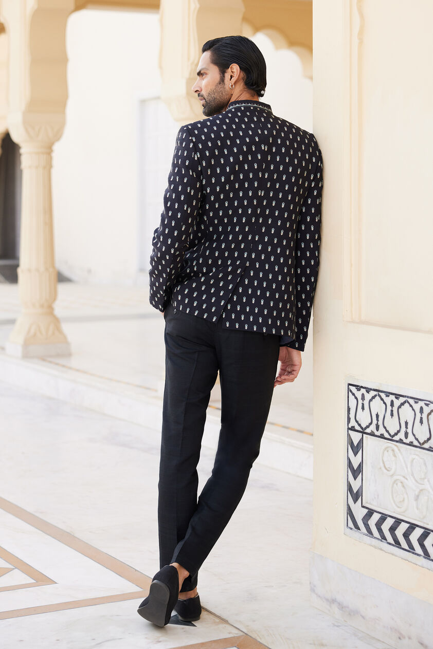Ritam Silk Bandhagala - Black, Black, image 2