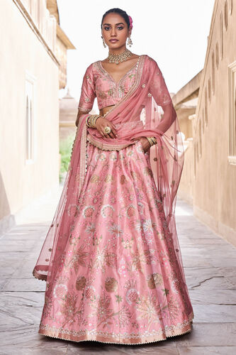 Bhramana Lehenga Set - Blush, Blush, image 1