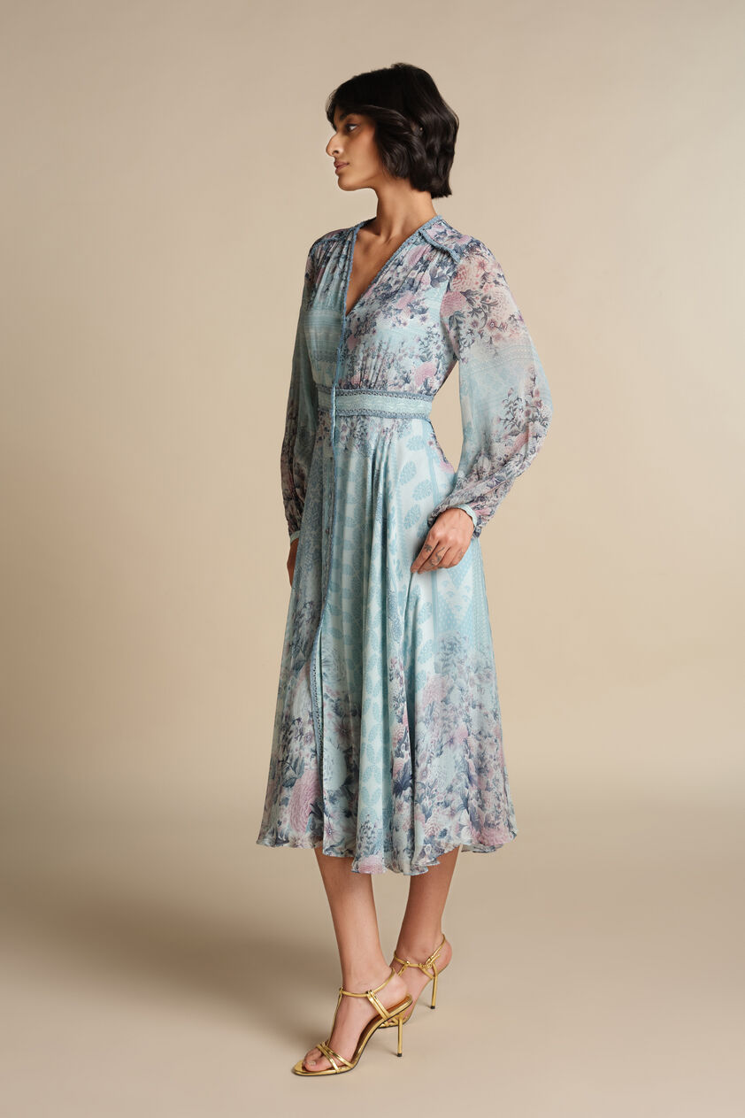Damson Dress - Blue, Powder Blue, image 4