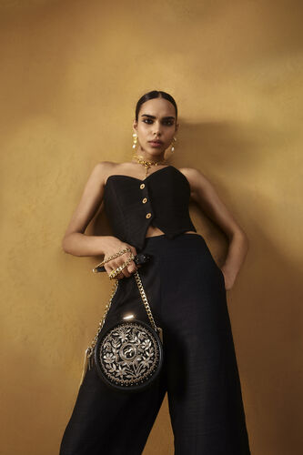 Symphony Of Blooms Crossbody Bag - Nocturnal Black, Black, image 4