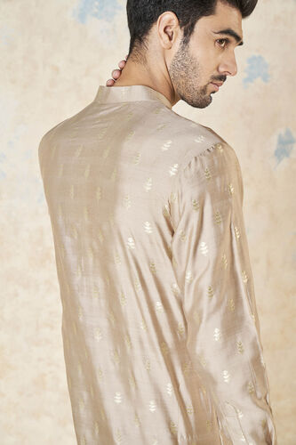 Faizan Silk Kurta - Hazelnut, Hazelnut, image 6