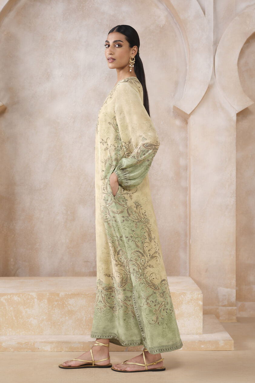 Norcia Kaftan - Green, Green, image 3