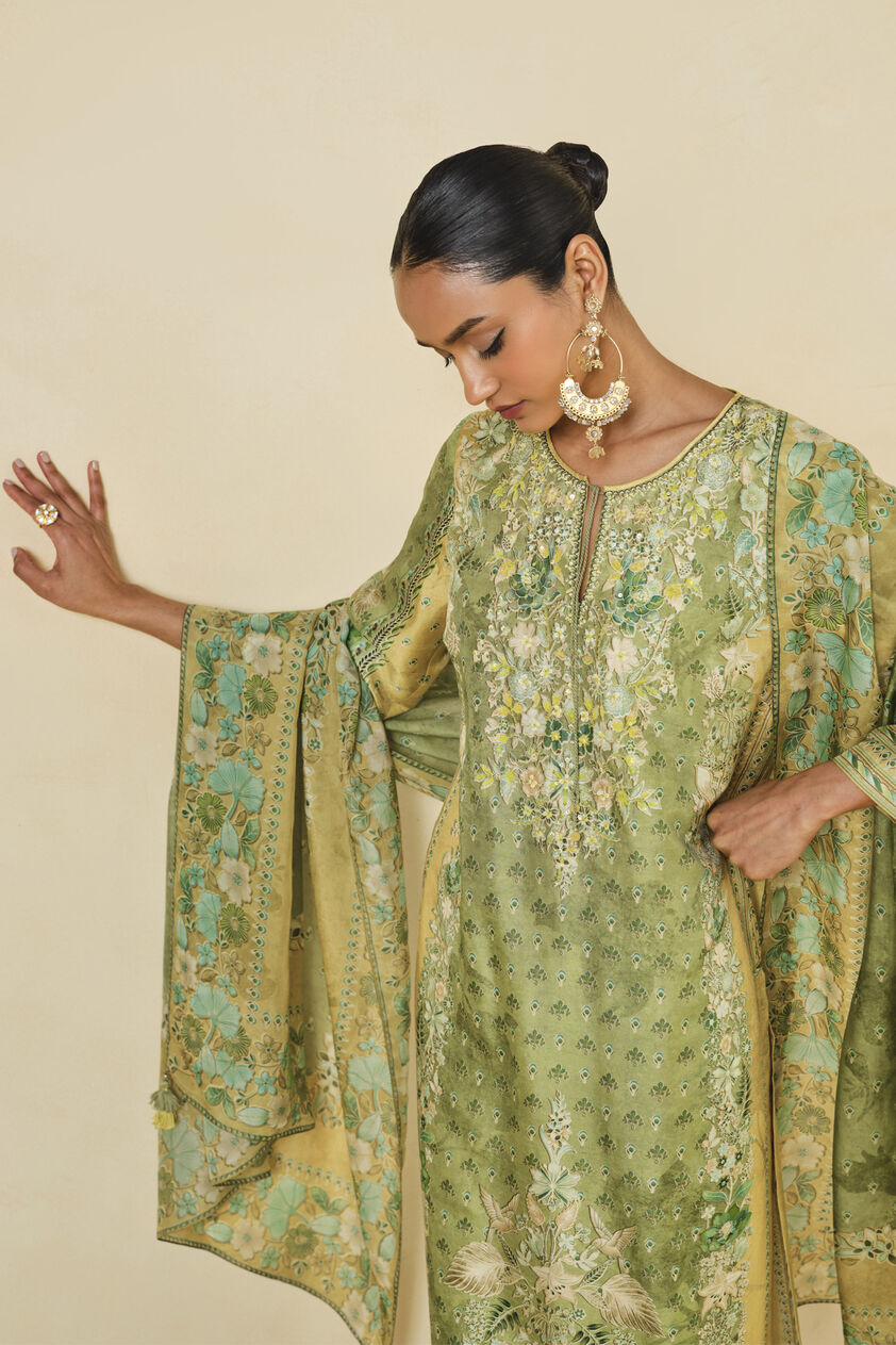 Delmar Printed Suit Set - Lime, Lime, image 4