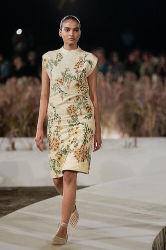 Meadowfern Embroidered Dress - Ivory, Ivory, image 1