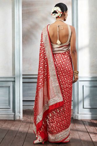 3 - Pankuni Saree Set – Red, image 3