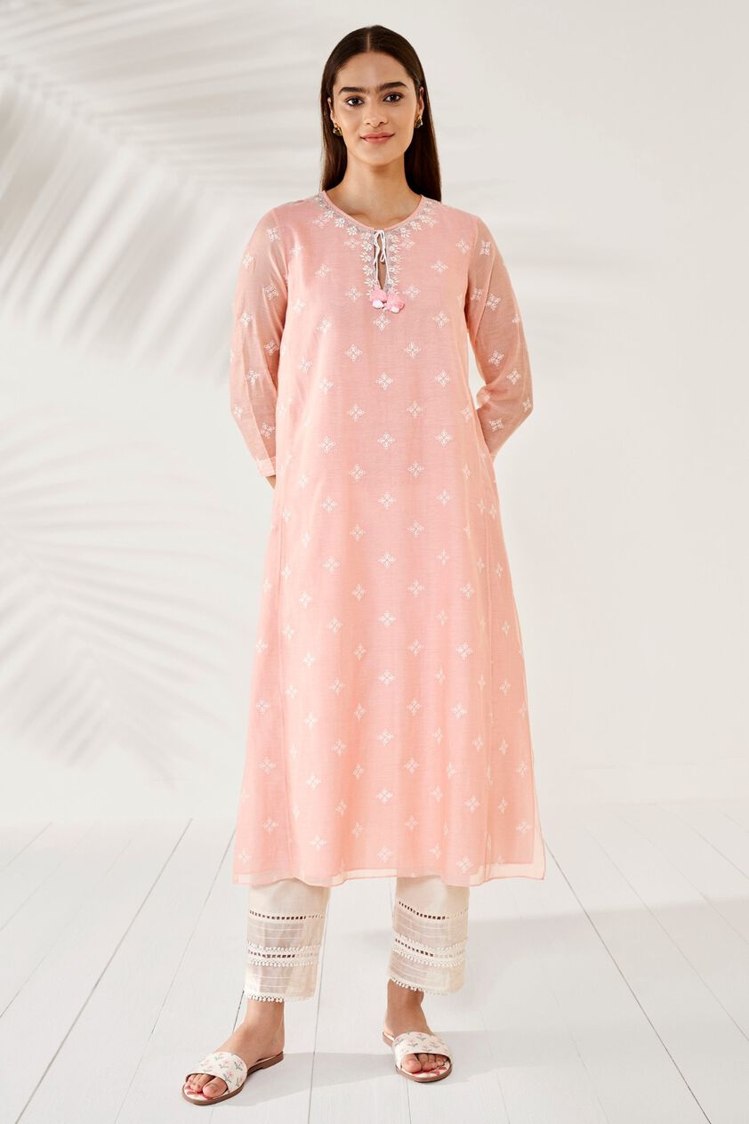 1 - Hirisha Kurta &ndash; Blush, image 1