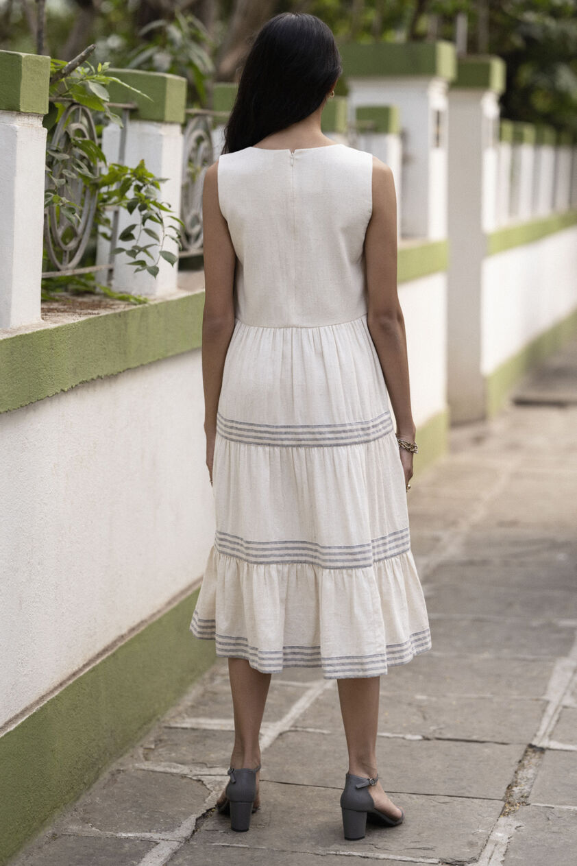 Fort Dress - Off White, Offwhite, image 2