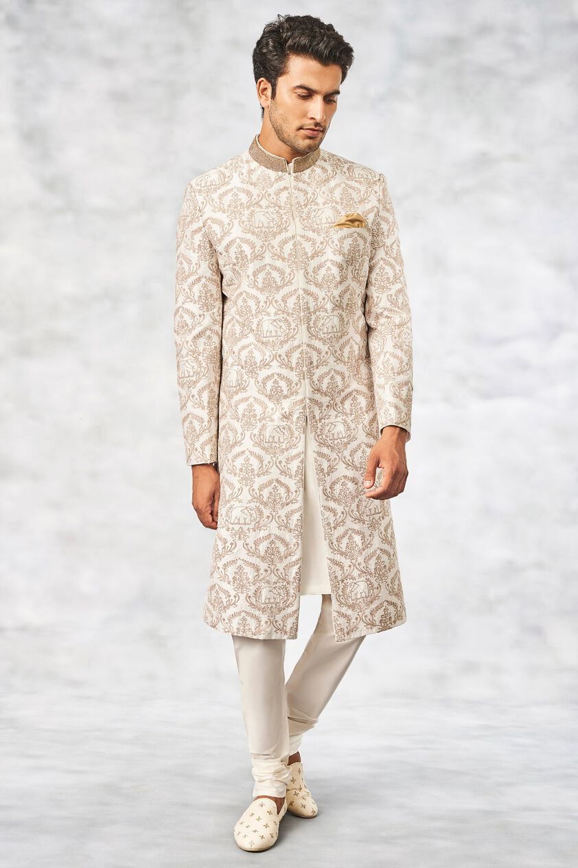 1 - Balaj Sherwani – White, image 1