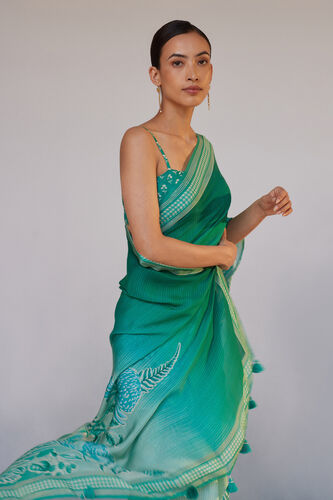 Aisling Saree Set - Green, Green, image 4