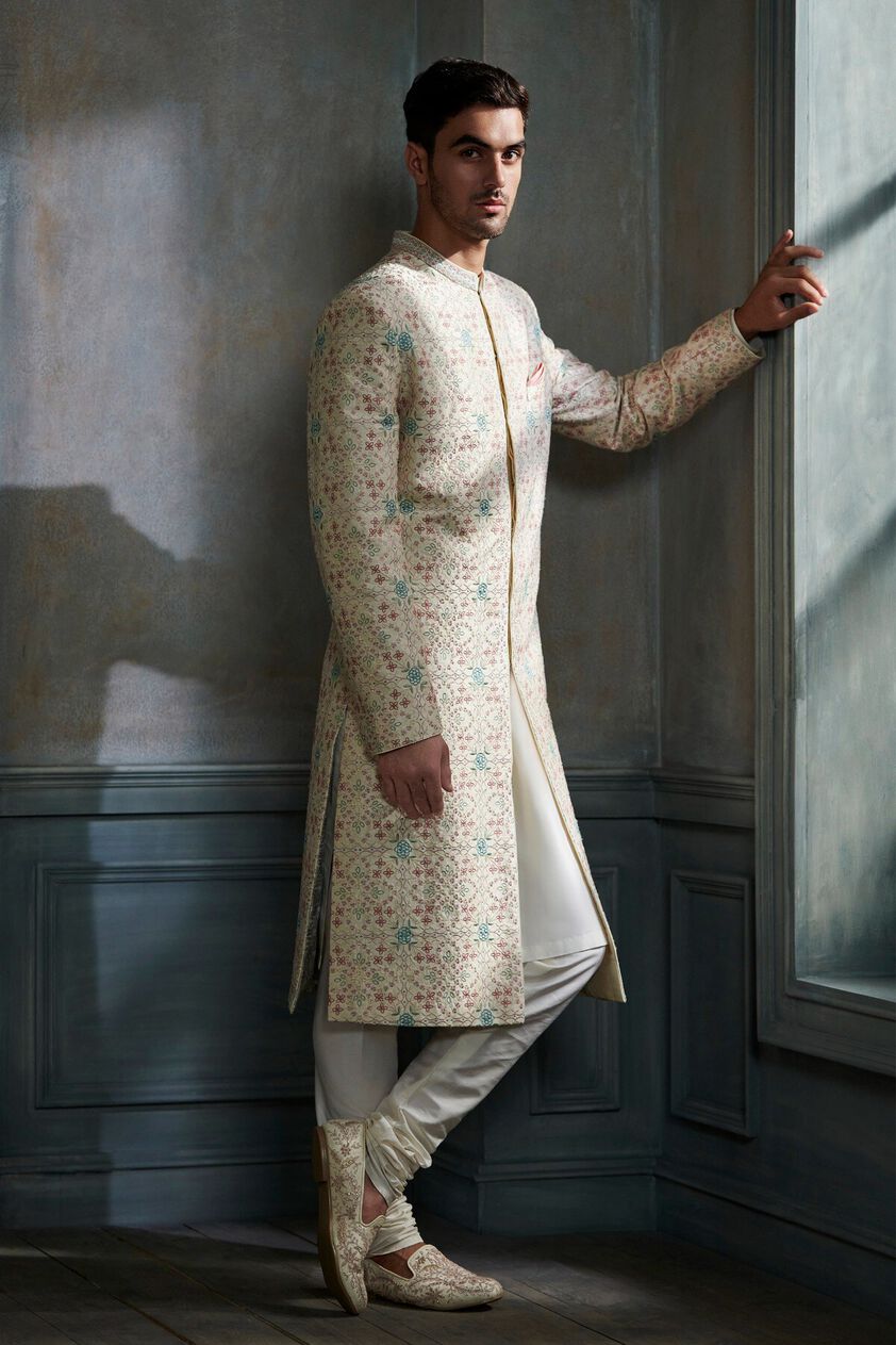 1 - Aansh Sherwani – Cream, image 1