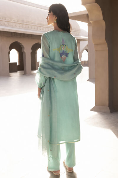Kashvi Kurta Set - Aqua