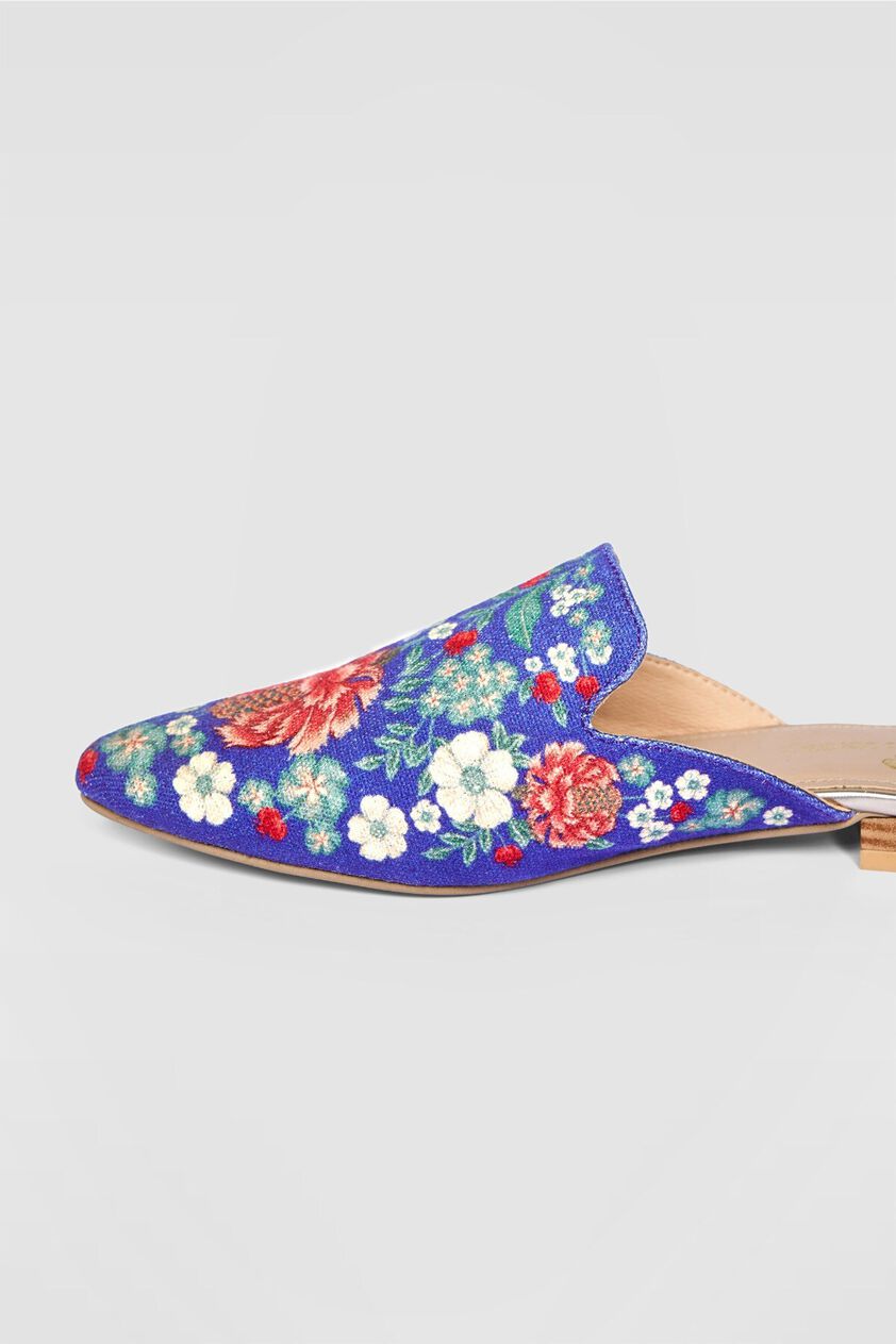 3 - Desert Bloom Mules - Blue, image 3