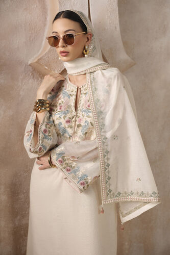 Seyoum Embroidered Mul Kaftan - Natural, Natural, image 5