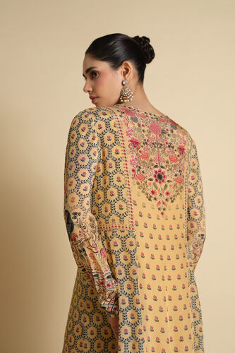 Demoiselle Printed Kaftan - Yellow, Yellow, image 6