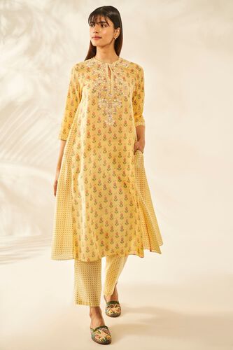 1 - Halia Kurta Set &ndash; Yellow, image 1