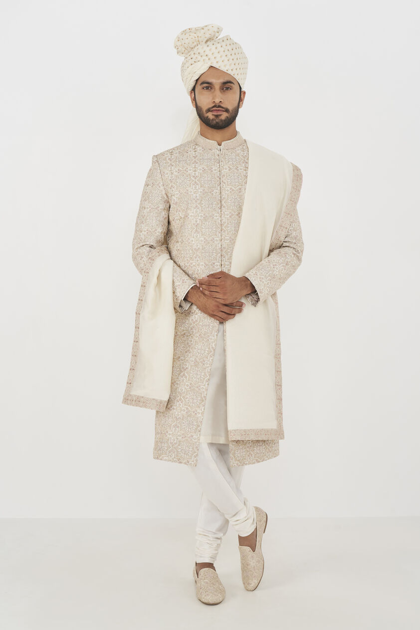 Idhyah Dupatta - Off White, , image 1
